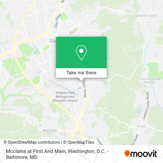 Mcclains at First And Main map