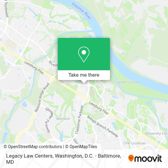 Legacy Law Centers map