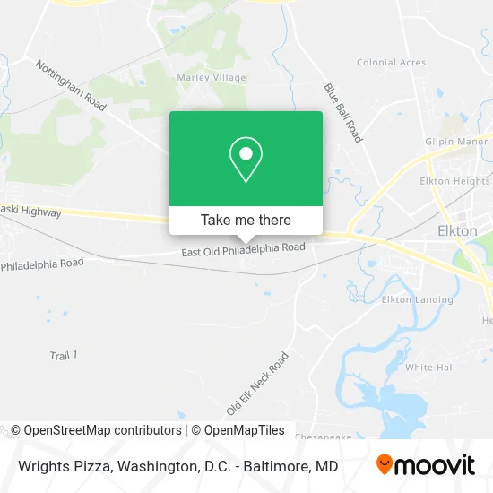 Wrights Pizza map