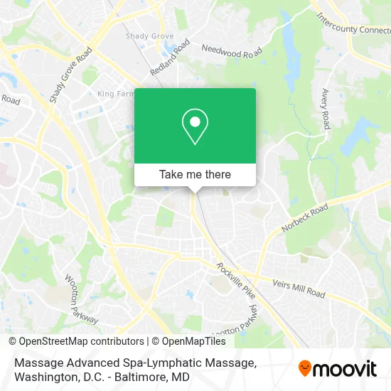 Massage Advanced Spa-Lymphatic Massage map
