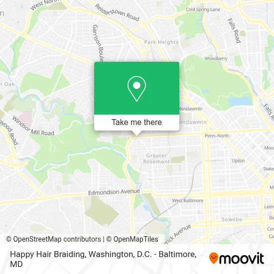 Happy Hair Braiding map
