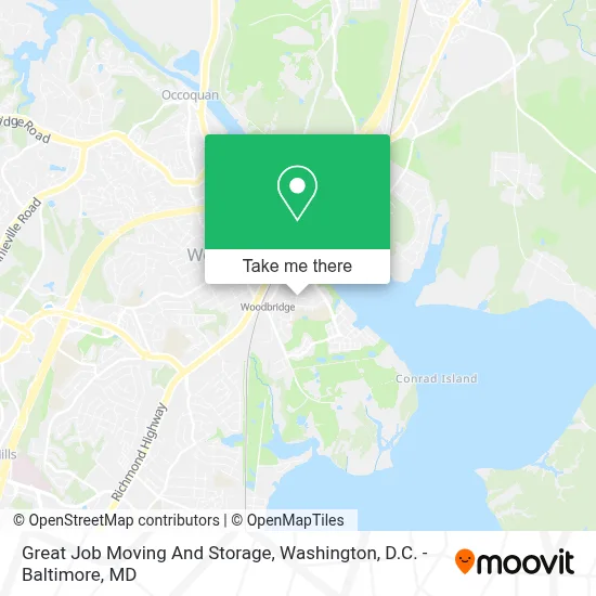 Great Job Moving And Storage map