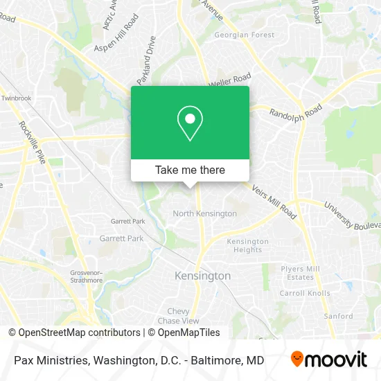 Pax Ministries map