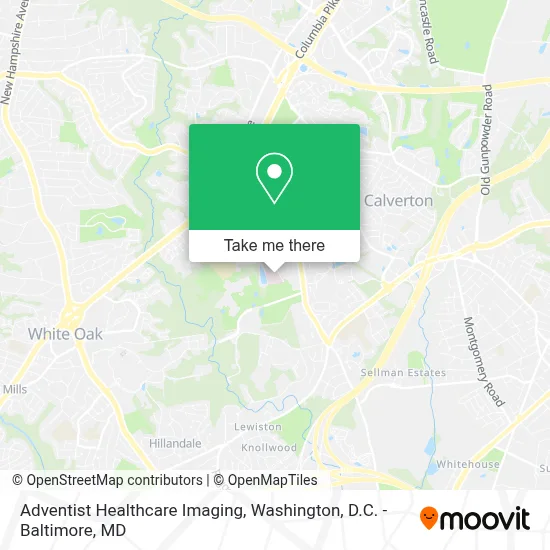 Adventist Healthcare Imaging map