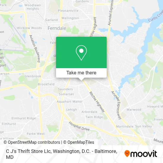 C J's Thrift Store Llc map