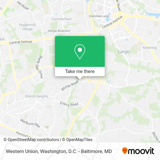 Western Union map
