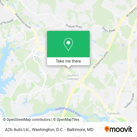 A2b Auto Llc. map