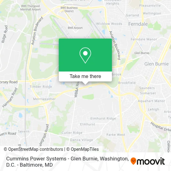Cummins Power Systems - Glen Burnie map