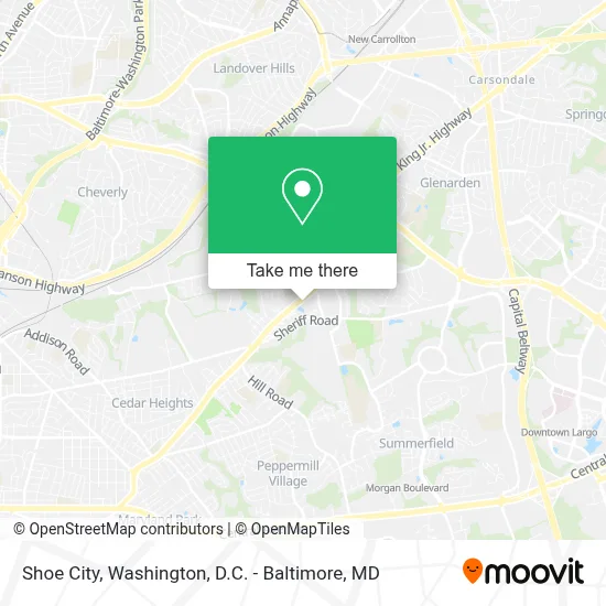 Shoe City map