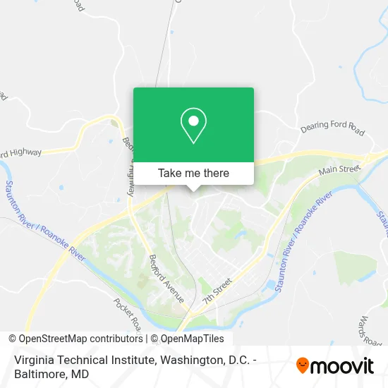 Virginia Technical Institute map