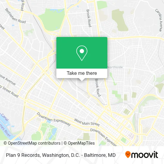 Plan 9 Records map