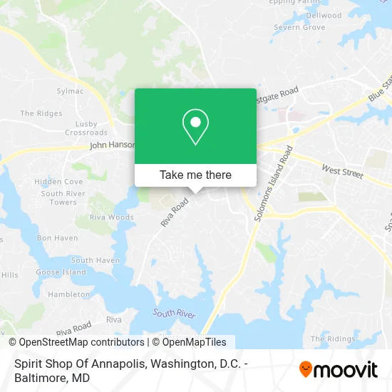 Spirit Shop Of Annapolis map