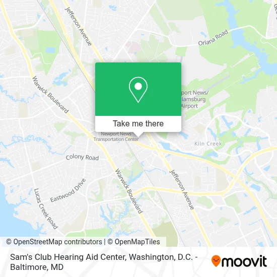 Sam's Club Hearing Aid Center map