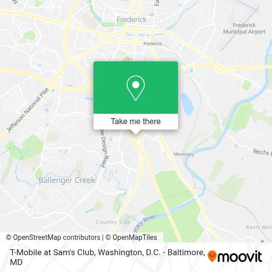 T-Mobile at Sam's Club map
