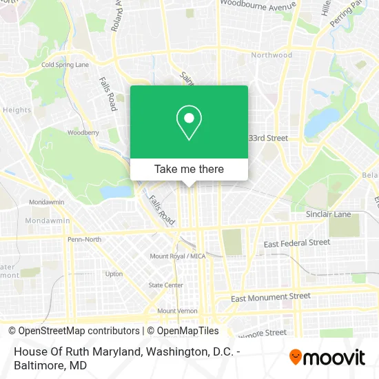 House Of Ruth Maryland map