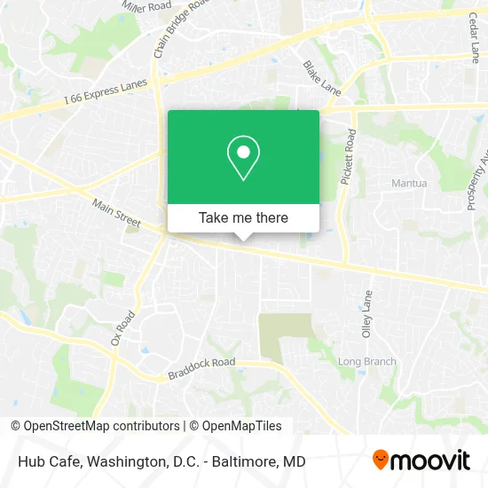 Hub Cafe map