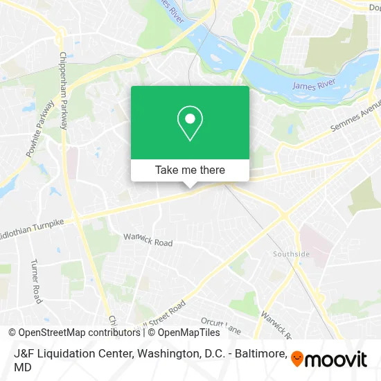 J&F Liquidation Center map