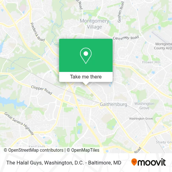 The Halal Guys map