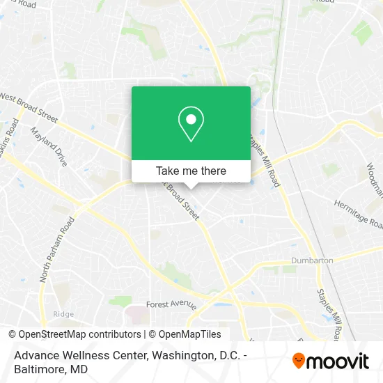 Advance Wellness Center map
