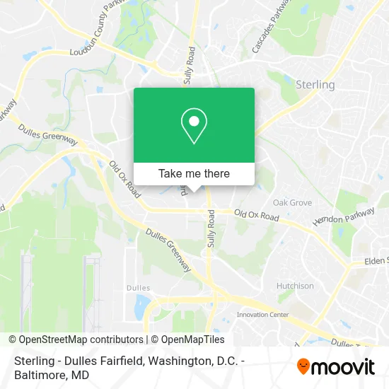Sterling - Dulles Fairfield map