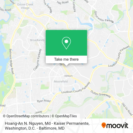Hoang-An N. Nguyen, Md - Kaiser Permanente map
