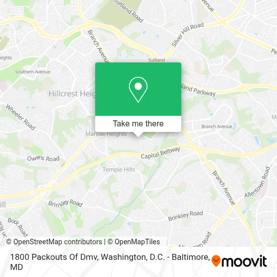 1800 Packouts Of Dmv map