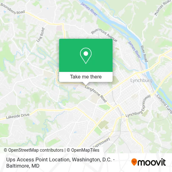 Ups Access Point Location map