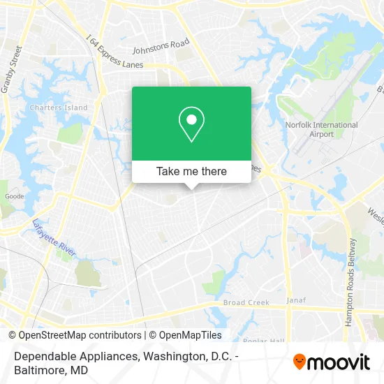 Dependable Appliances map