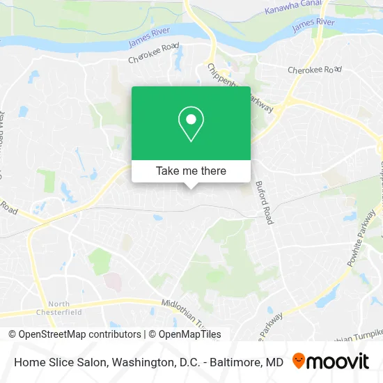 Home Slice Salon map