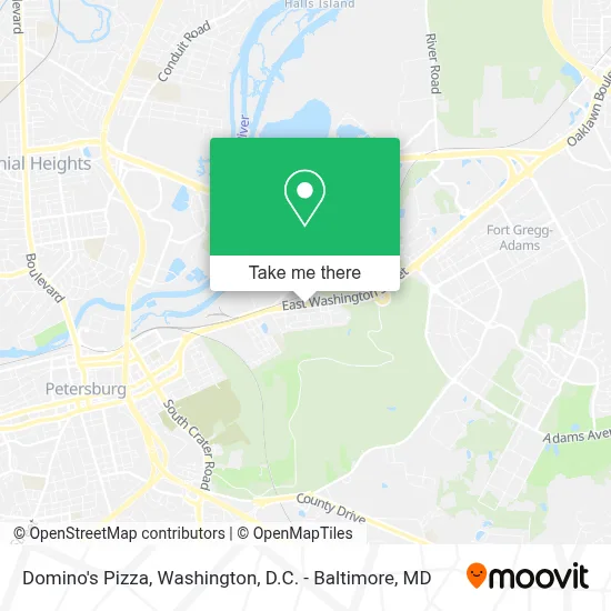 Domino's Pizza map