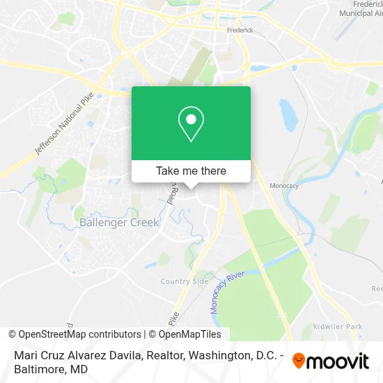 Mari Cruz Alvarez Davila, Realtor map