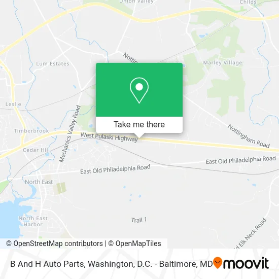 B And H Auto Parts map
