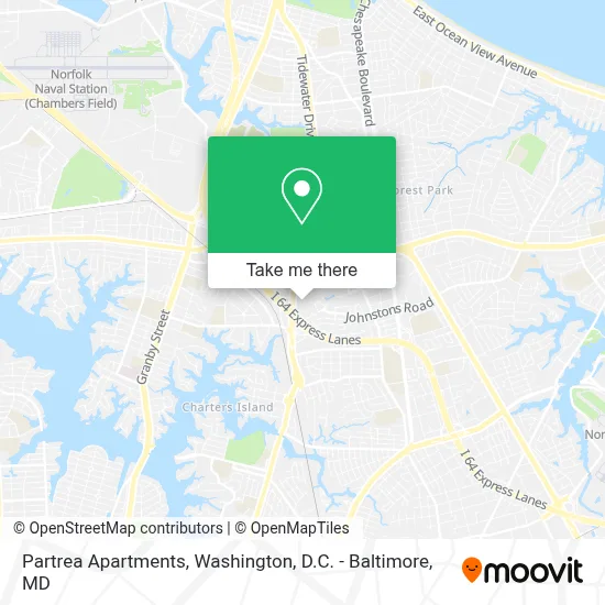 Partrea Apartments map