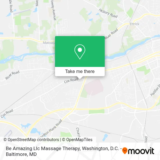 Be Amazing Llc Massage Therapy map