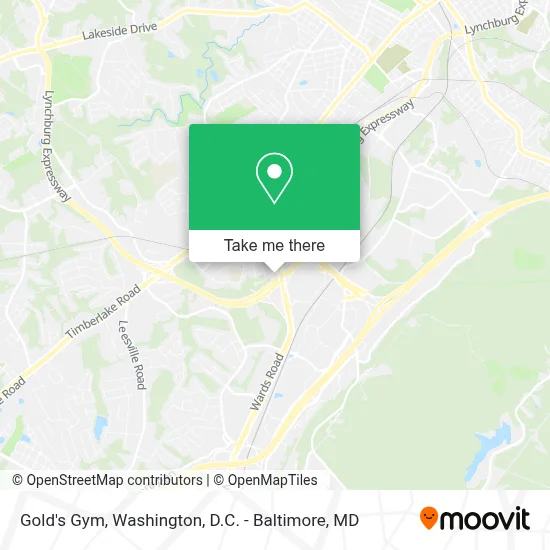 Gold's Gym map
