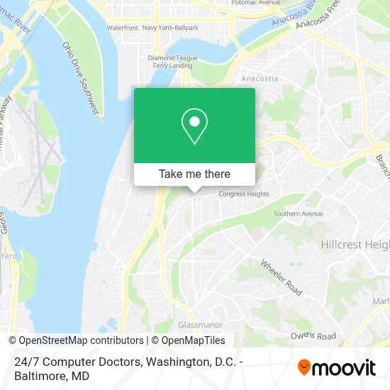 24/7 Computer Doctors map