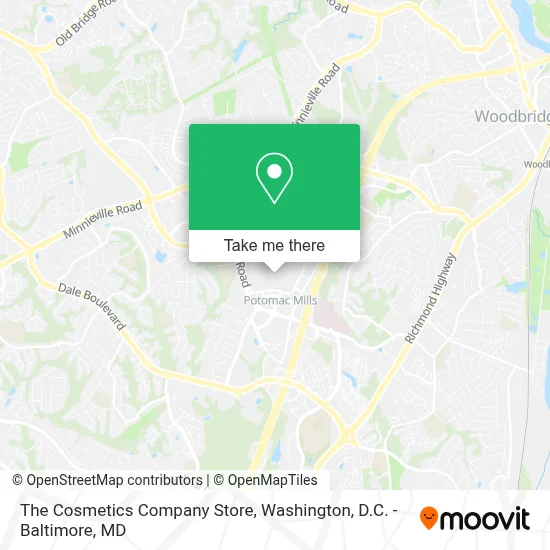 The Cosmetics Company Store map