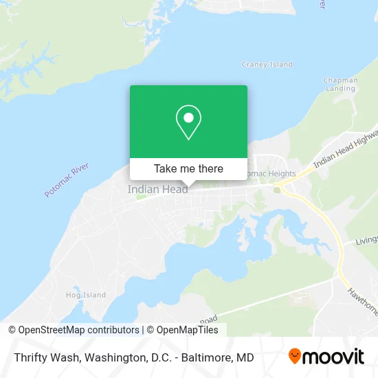Thrifty Wash map