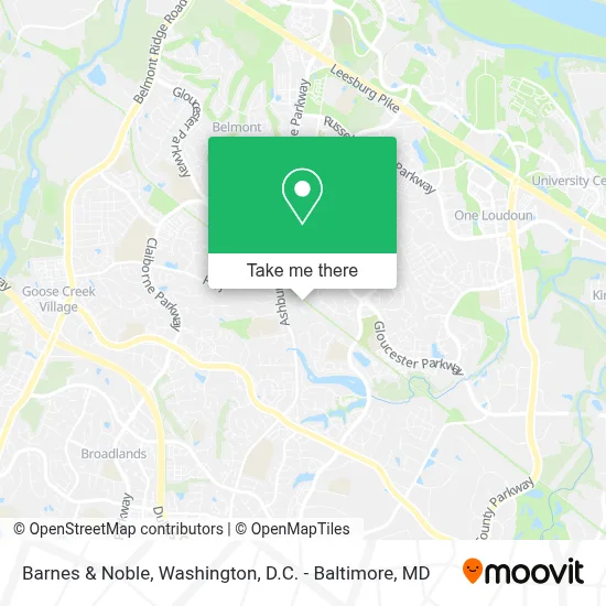 Barnes & Noble map