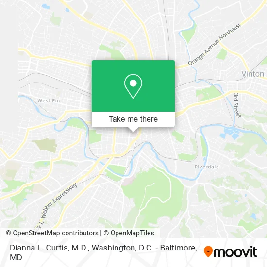 Dianna L. Curtis, M.D. map