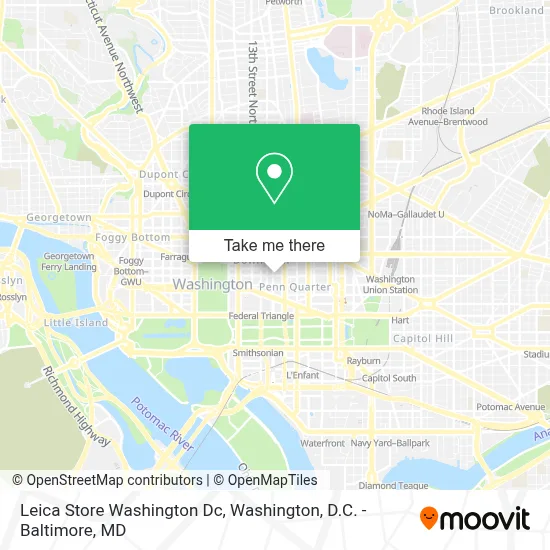 Leica Store Washington Dc map