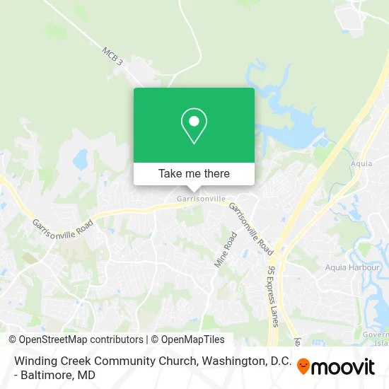 Winding Creek Community Church map