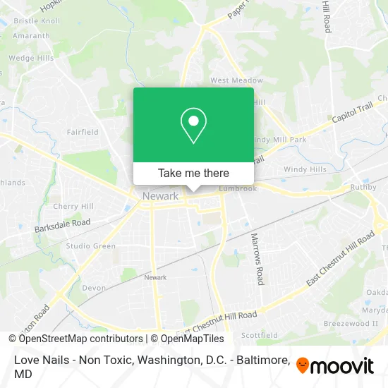 Love Nails - Non Toxic map