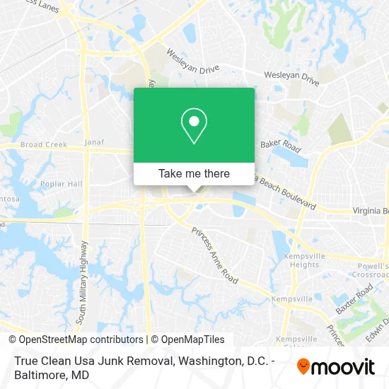 True Clean Usa Junk Removal map