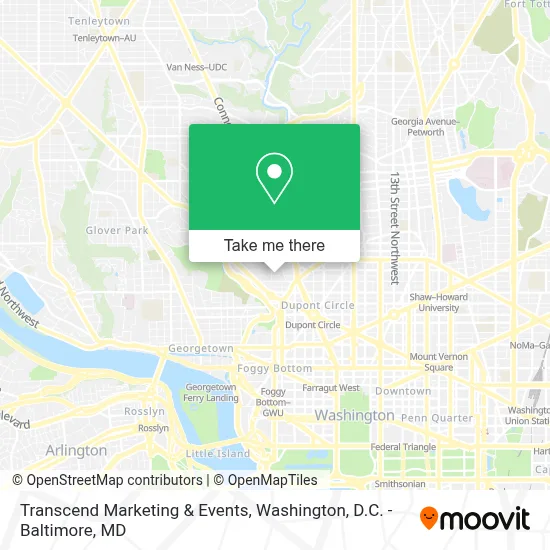 Transcend Marketing & Events map