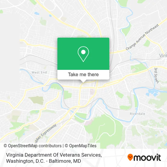 Virginia Department Of Veterans Services map