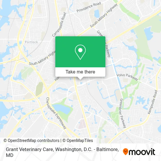 Grant Veterinary Care map