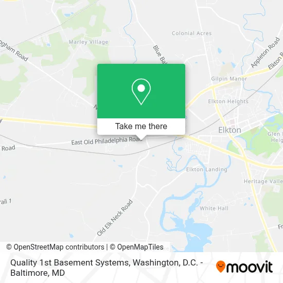 Quality 1st Basement Systems map