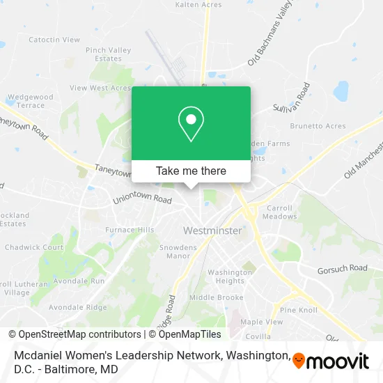 Mcdaniel Women's Leadership Network map