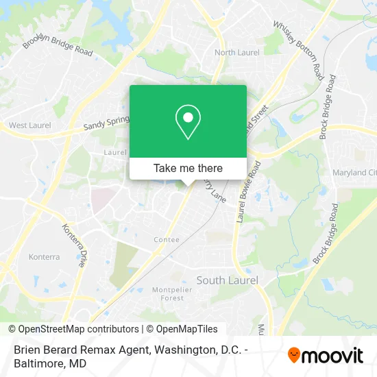 Brien Berard Remax Agent map
